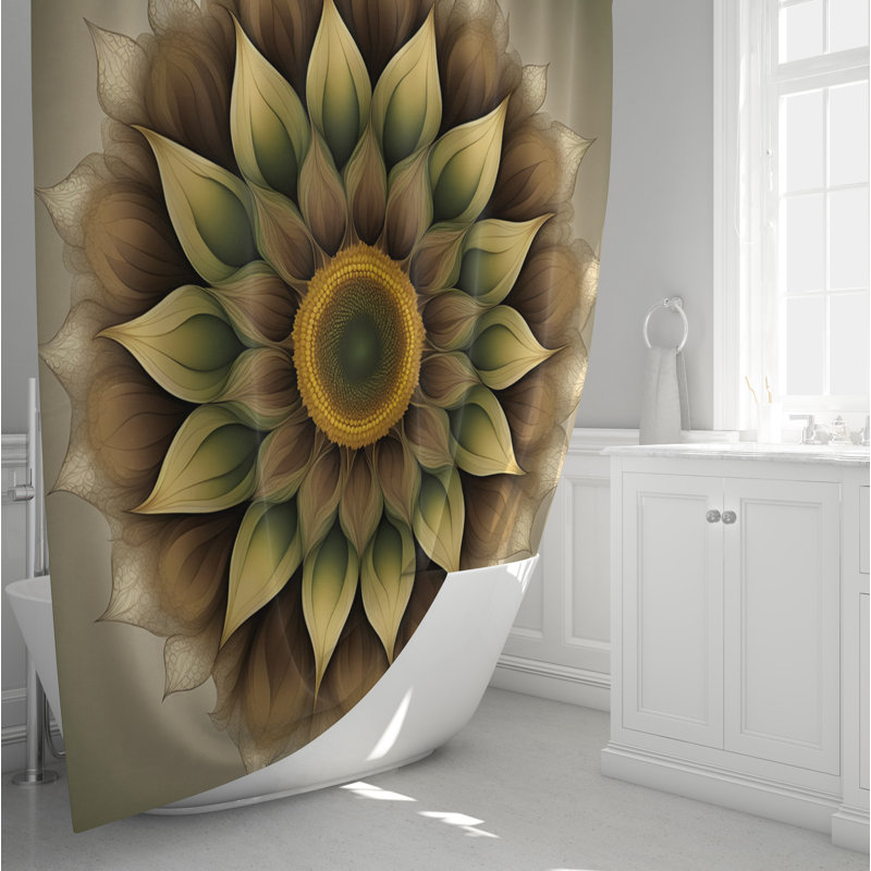 Shower Curtain with Bath Mat SH01264, 93" H x 70" W