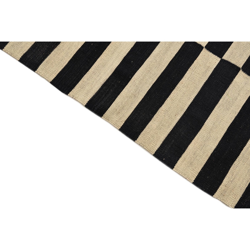 Tapis noir et blanc Jessen