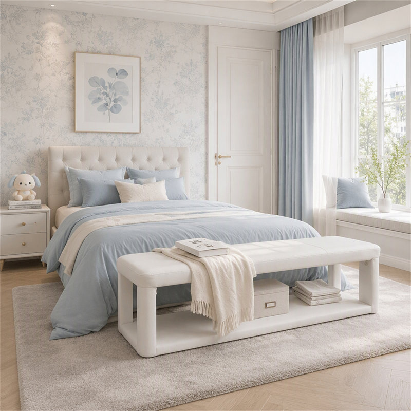 Banc de 55 po pour l'entrée et la chambre à coucher