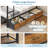Triple Bunk Bed With 9 Storage Drawers And Open Shelf, Twin Over Twin Over Twin Bunk Beds With Led Lights, Bedside Caddy, Decorative Mesh, Metal 3 Bed Bunk Bed Frame For Teens And Adults, Black-947030953