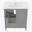 30" Bathroom Vanity with Sink Combo, Multi-functional Bathroom Cabinet with Doors and Drawer, Solid Frame and MDF Board, (Old Sku:SY999606AAK)-766375850