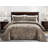 Diamond Stitch Reversible Plush Distressed Velvet Quilt Set-1951035367-1963264231