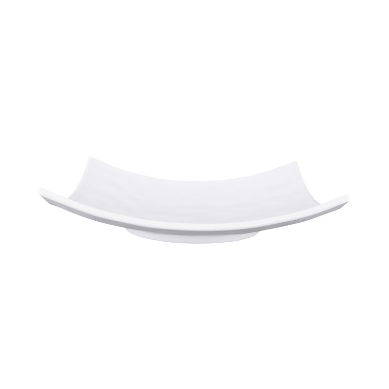 Assiette à salade en mélamine 10" zen, Blanc