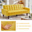 Lit double / futon double rembourré de 73,62 po pour lit double, canapé-lit convertible moderne avec accoudoirs réglables pour studio, appartement, bureau, petit espace, salon compact-527133515