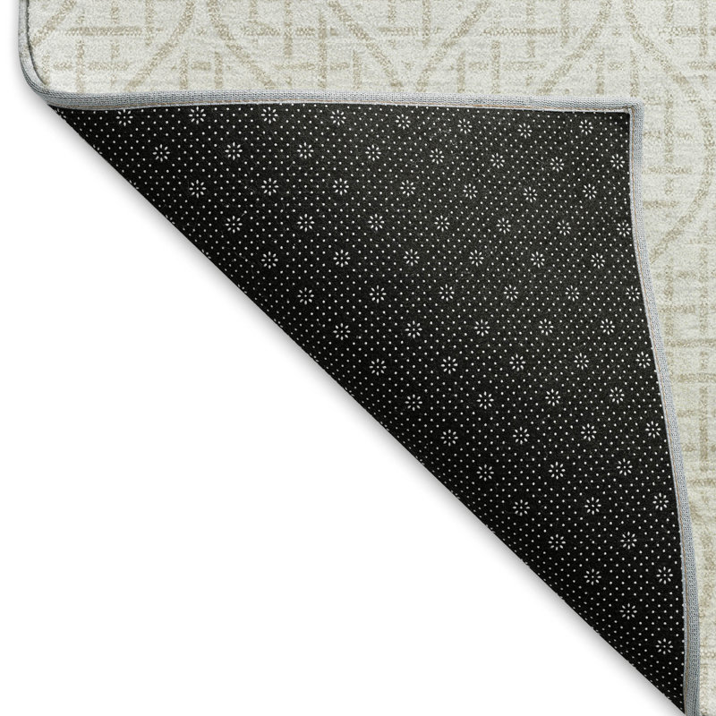 Tapis ivoire Prisco lavable à la machine de qualité supérieure, Tapis de couloir 2 pi 3 po x 7 pi 6 po