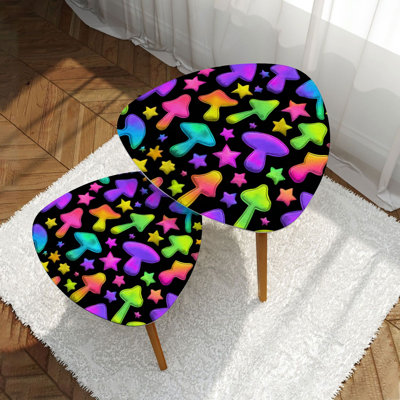 Ensemble de 2 tables basses gigognes Triangle