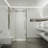 Winslow 58" W x 35" D x 74" H Sliding Frameless Shower Enclosure with 3/8  Clear Glass-50833575