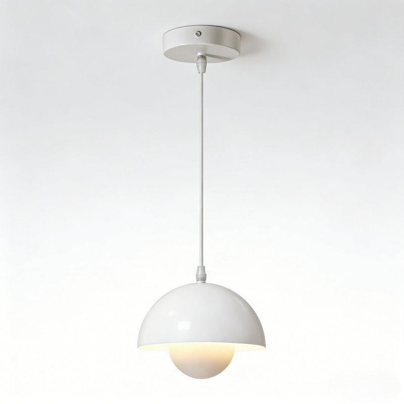 1-Light Pendant Light with Metal Shade