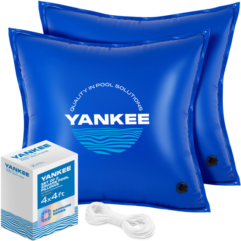 Coussins de piscine Yankee pour piscines hors terre, coussins de piscine pour la fermeture de l'hiver, PVC extra durable de 0,4 mm (calibre 27), coussin de piscine d'hiver (paquet de 2)