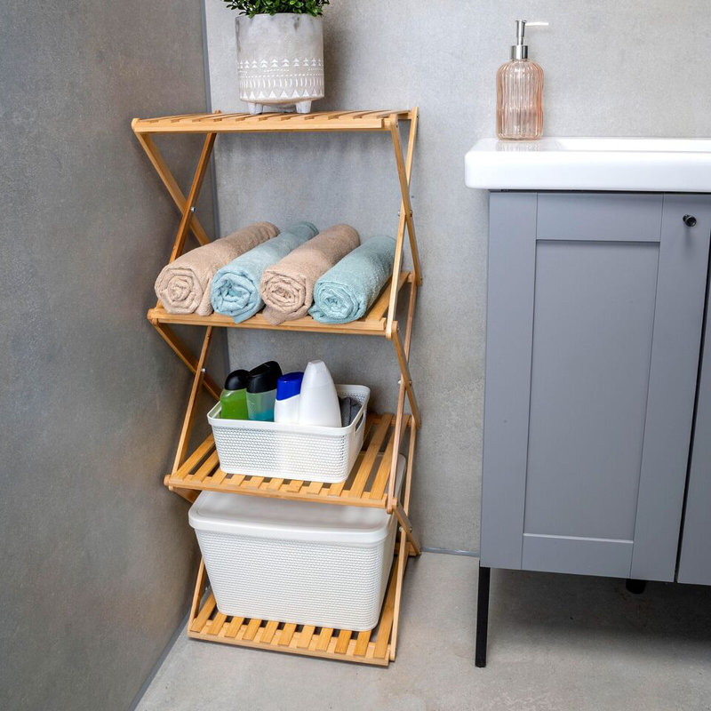 Dorrell Bamboo Bathroom Shelves