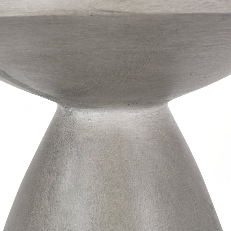 Table d'appoint d'extérieur en béton, Naturel
