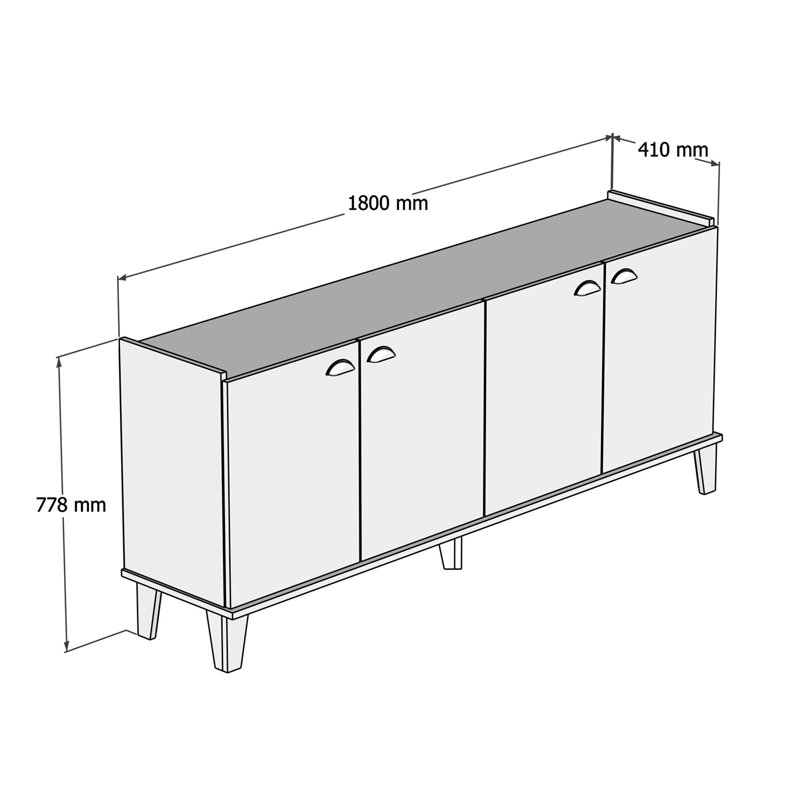 Chezaray 180cm Console Table