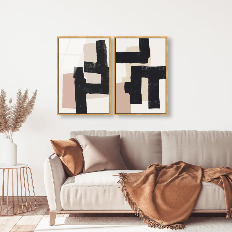 Nowhere Set High-Gloss Frameless Acrylic Glass Wall Art Abstract Print by Oliver Gal, Ready to Hang, 10 x 15, 21"H x 31"W