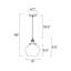 Luminaire suspendu en forme de cloche à 1 lumière Chillum-474088370
