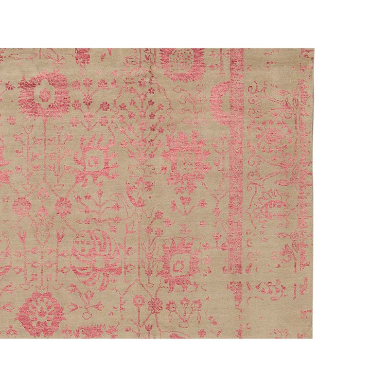 Hand Knotted Floral Area Rug