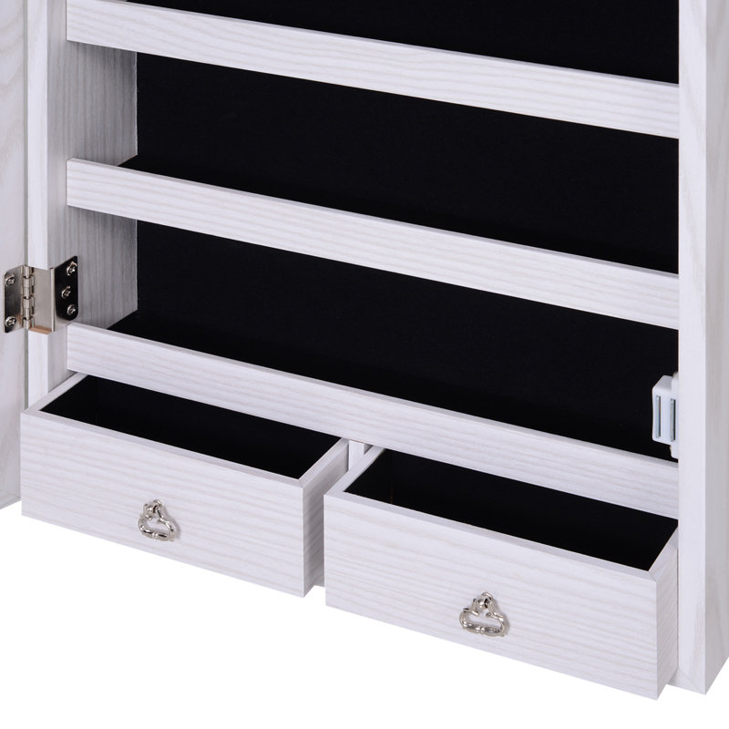 Armoire à bijoux pleine grandeur avec miroir