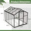 Serre en polycarbonate pour le jardin et la cour