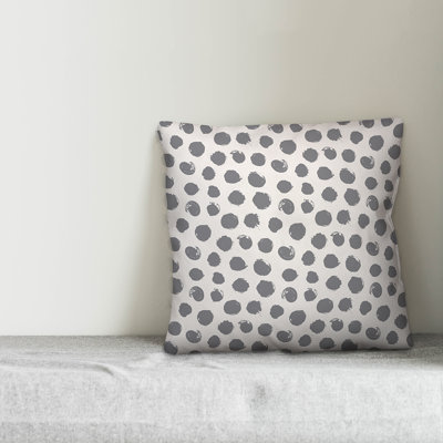 Polka Dots Reversible Throw Pillow