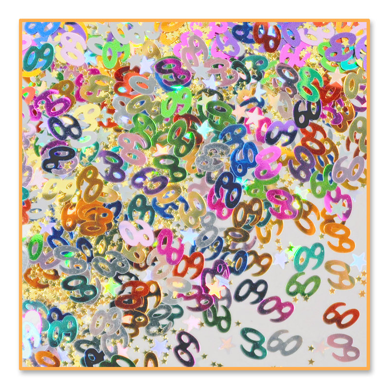 60 et confettis étoiles
