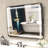 Demetrion Rectangle Lighted Pivot Bathroom Vanity Mirror with Anti-fog and 3 Adjustable Color-762279462-777902595