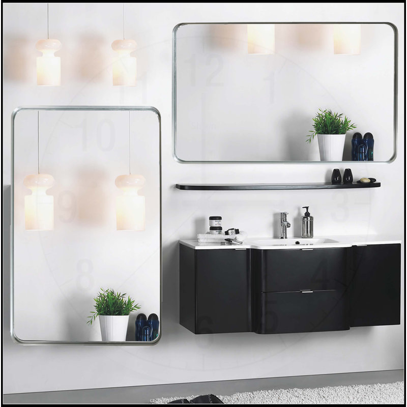 Miroir mural brillant, 29,92 po x 35,82 po