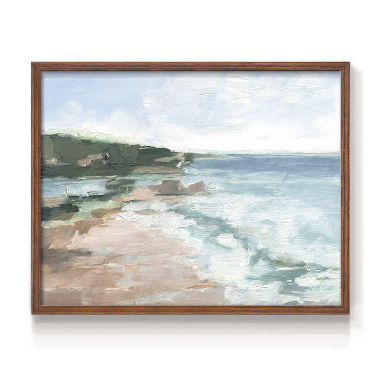 «Distant Regatta II», reproduction encadrée, Noyer, H 16 po x l 20 po