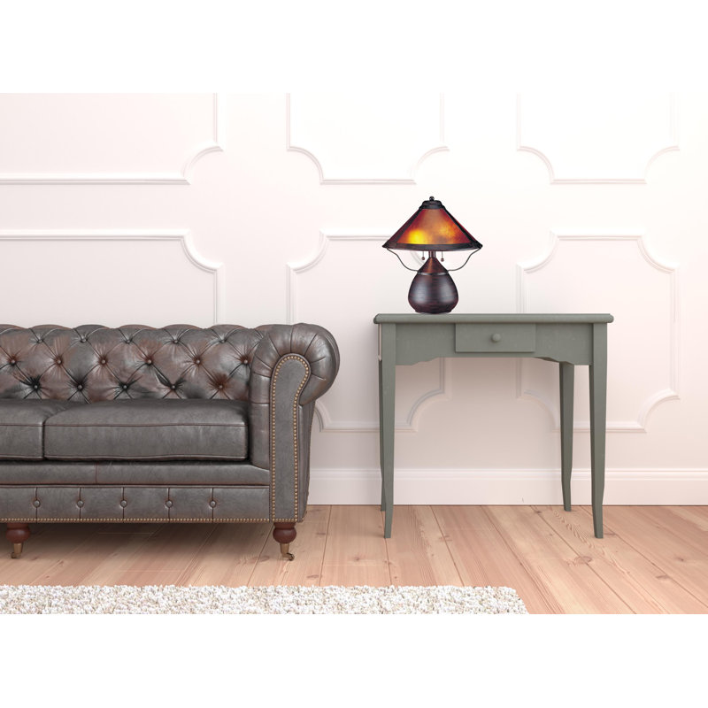 Lampe de table brune 17 po Horne