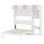 Lit escamotable compact avec rangement pour bureau, armoire et tablette, conception peu encombrante