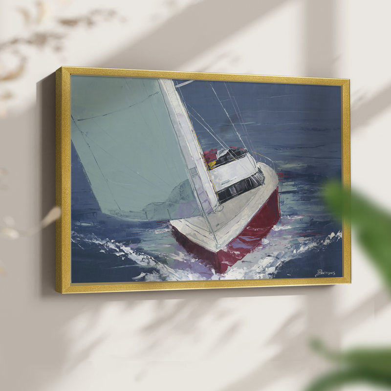 Jour de voile - impression encadrée - réaménageable, H 16 po x l 20 po