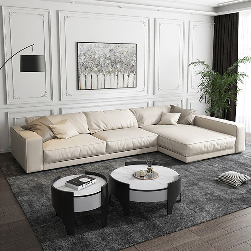 Upholstered L-Shaped Sectional, 30.71"H*118.11"L*61.02"W, Right