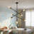 Modern 8-Light Sputnik Chandelier