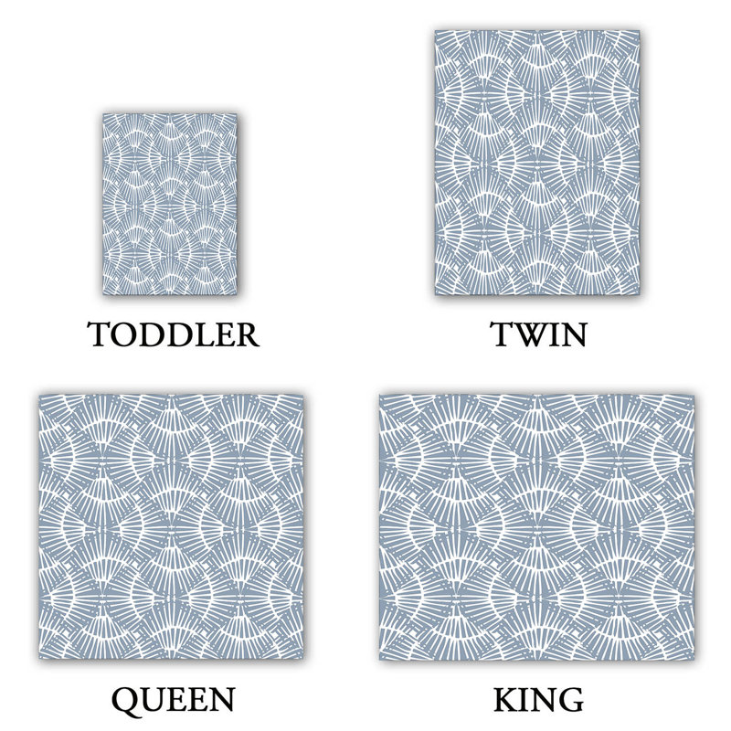 Ensemble de housse de couette basket tissage, 1 housse simple + 1 taie standard, Bleu