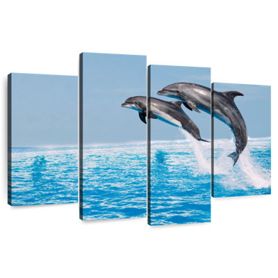 Brampt Two Leaping Dolphins