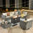 Premium All-Weather Wicker 4 - Person Patio Conversation Set with Cushions-676412970