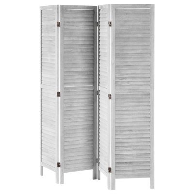 Paravent en bois pliable à 8 panneaux, 170 cm de hauteur, cloison intérieure à persiennes, paravent décoratif portatif, idéal pour la maison, le bureau, le restaurant et la chambre, conçu pour séparer les pièces.