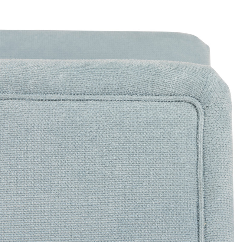 Lansky Barrel Chair, Light Blue Chenille