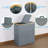 Double Hamper With Lid, Two Removable Liners & Bamboo Handles, 2-Section Laundry Basket For Bedroom, Bath Or Laundry Room-1812015738
