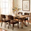 Ensemble de 2 chaises d'appoint Mid-Century rembourrées en bois massif-1143614405