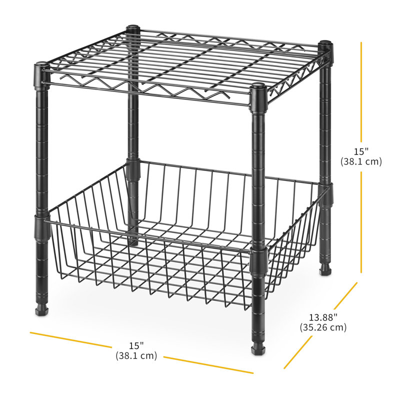 Kitchen And Living Room Handcart Stacking Rack And Organizer - Heavy-Duty - Adjustable
