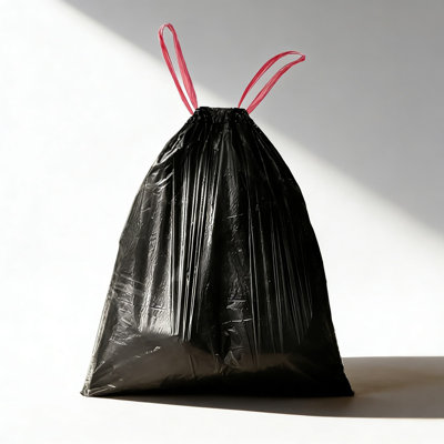 8 Gallon Drawstring Trash Bags, 1.32Mil Thick Heavy Duty Garbage Bags, Leak & Tear Resistant, Unscented, 34 Count Pack