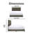 ClickDecor Kenton Panel Bed Frame with Diamond Tufted Upholstered Headboard-47346429-47346431