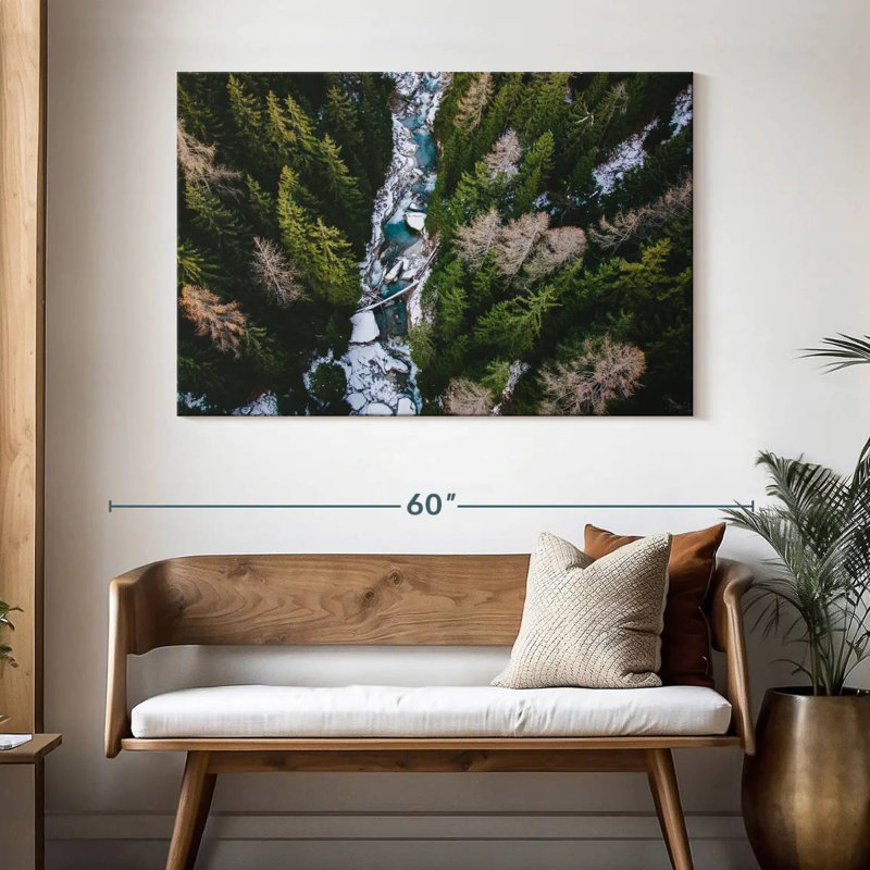 Paysage de la forêt d'Alvord, H 32 po x l 48 po