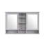 Armoire à pharmacie murale en bois massif 55 po x l 35 po avec miroir et tablettes-1081026472
