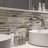 Clian 12" x 12" Linear Glass Marble Backsplash Tile-72863218