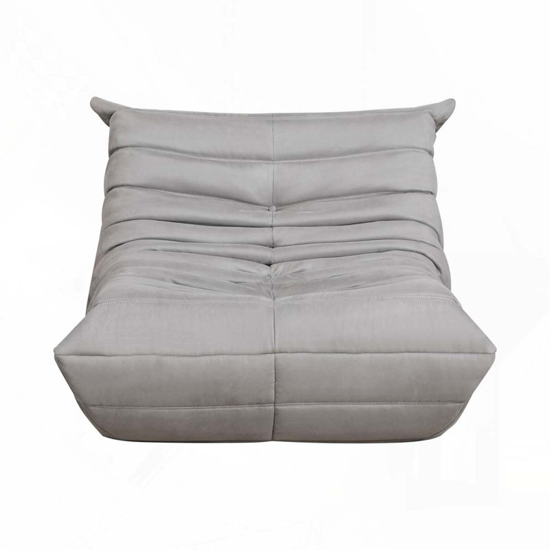 Fauteuil confortable en microfibre, Gris