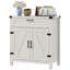 Buffet moderne avec rangement, armoire buffet avec 2 portes de grange et tiroir
