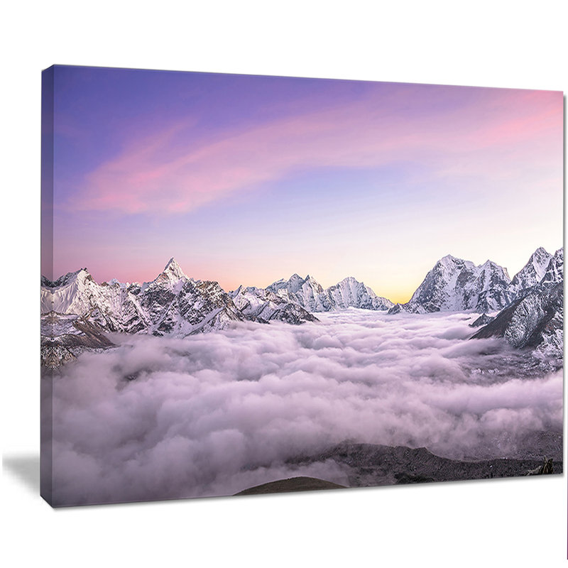 «Clouds Sunrise Ama Dablam», impression, H 20 po x l 20 po x P 1 po, Toile tendue