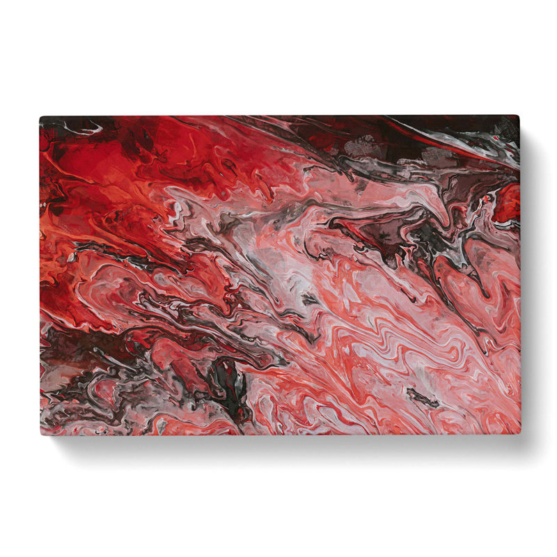 Colour Storm In Abstract - Wrapped Canvas Painting, 50cm H x 76cm W x 3cm D