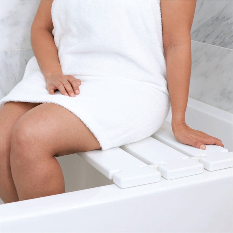 Siège de baignoire amovible à deux volets 29 po x 15 po
