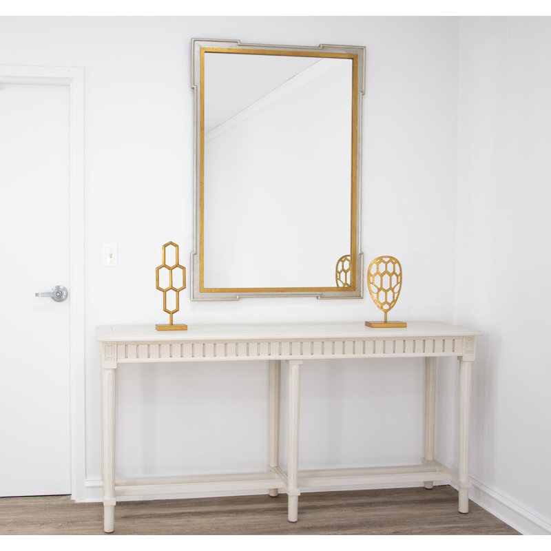 Pari Wall Mirror, Silver/Gold Leaf